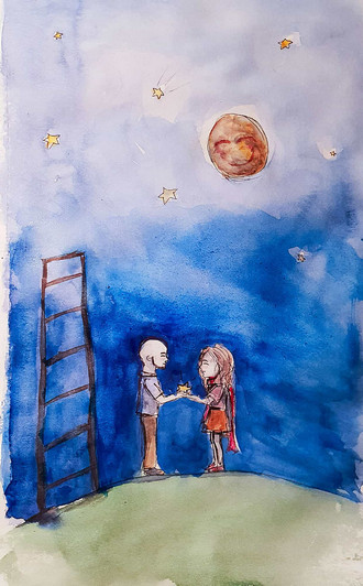 Ante is getting Aliya a star from the sky