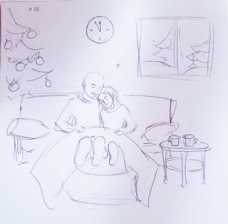 The ''Cuddlies'' celebrating New year at their own place